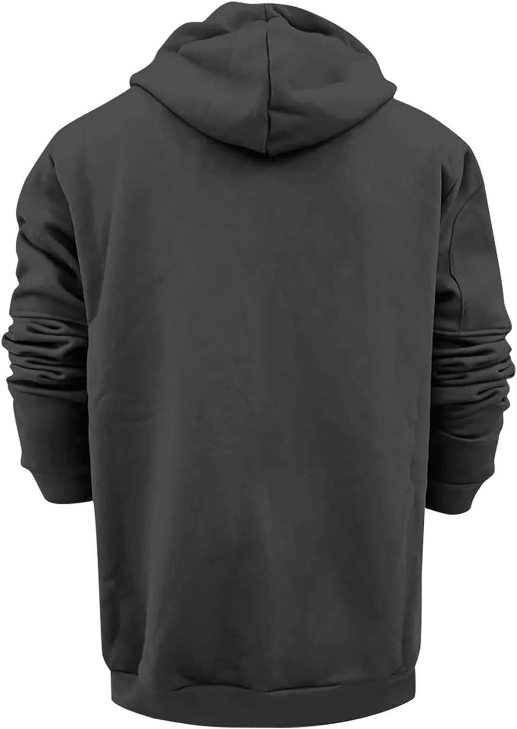 Mens Zip Up Hoodie Vintage Long Sleeve Hoodie Half Zipper Hooded Sweatshirt Top Workwear Multi Fleece Men's Hoodie