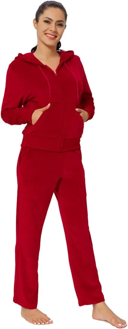 MINANUO Tracksuit 2 Pieces Joggers Outfits for Women Jogging Sweatsuits Set