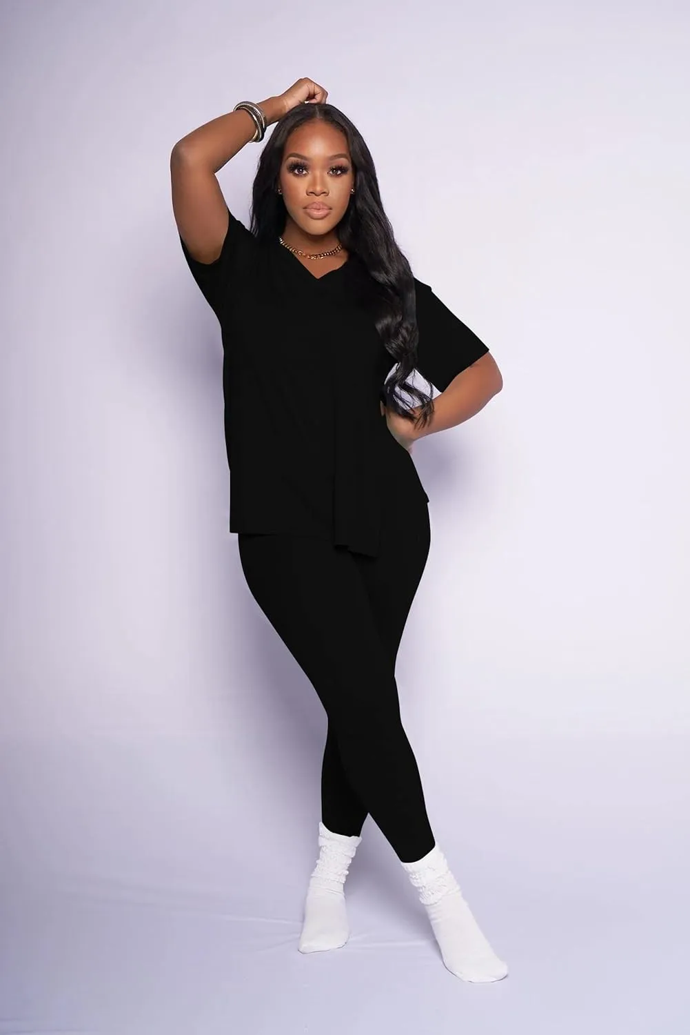Mrskoala Lounge Sets for Women Two Piece Outfits Pullover Tops and Long Pants Tracksuit Sweatsuits