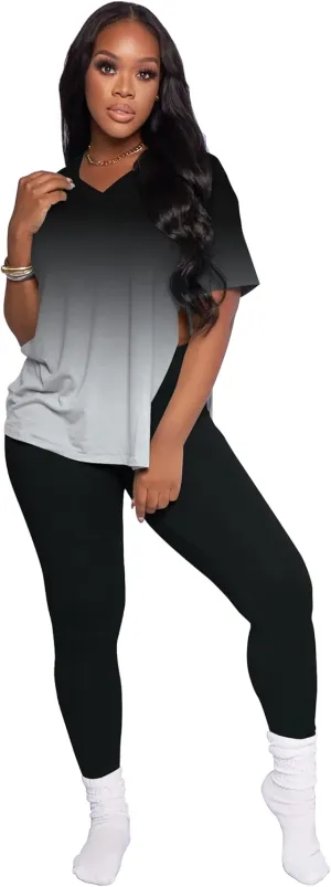 Mrskoala Lounge Sets for Women Two Piece Outfits Pullover Tops and Long Pants Tracksuit Sweatsuits