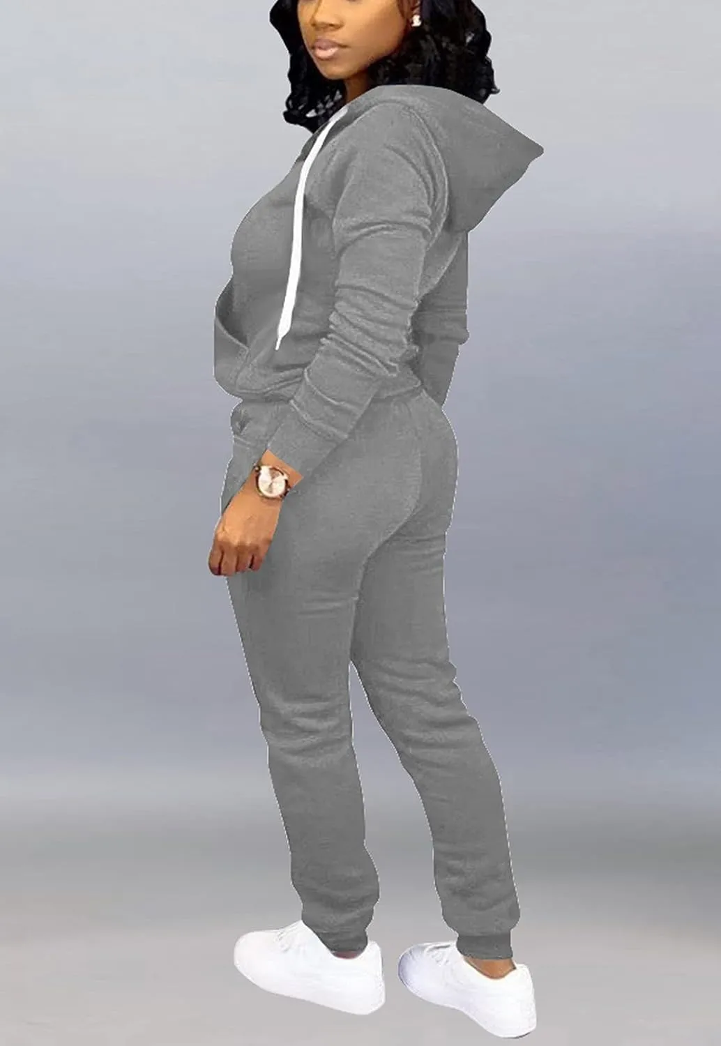 Mrskoala Two Piece Outfits for Women Tracksuit Sweat Suits Workout Jogging Sets Loungewear with Pocket