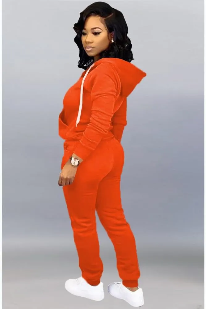 Mrskoala Two Piece Outfits for Women Tracksuit Sweat Suits Workout Jogging Sets Loungewear with Pocket