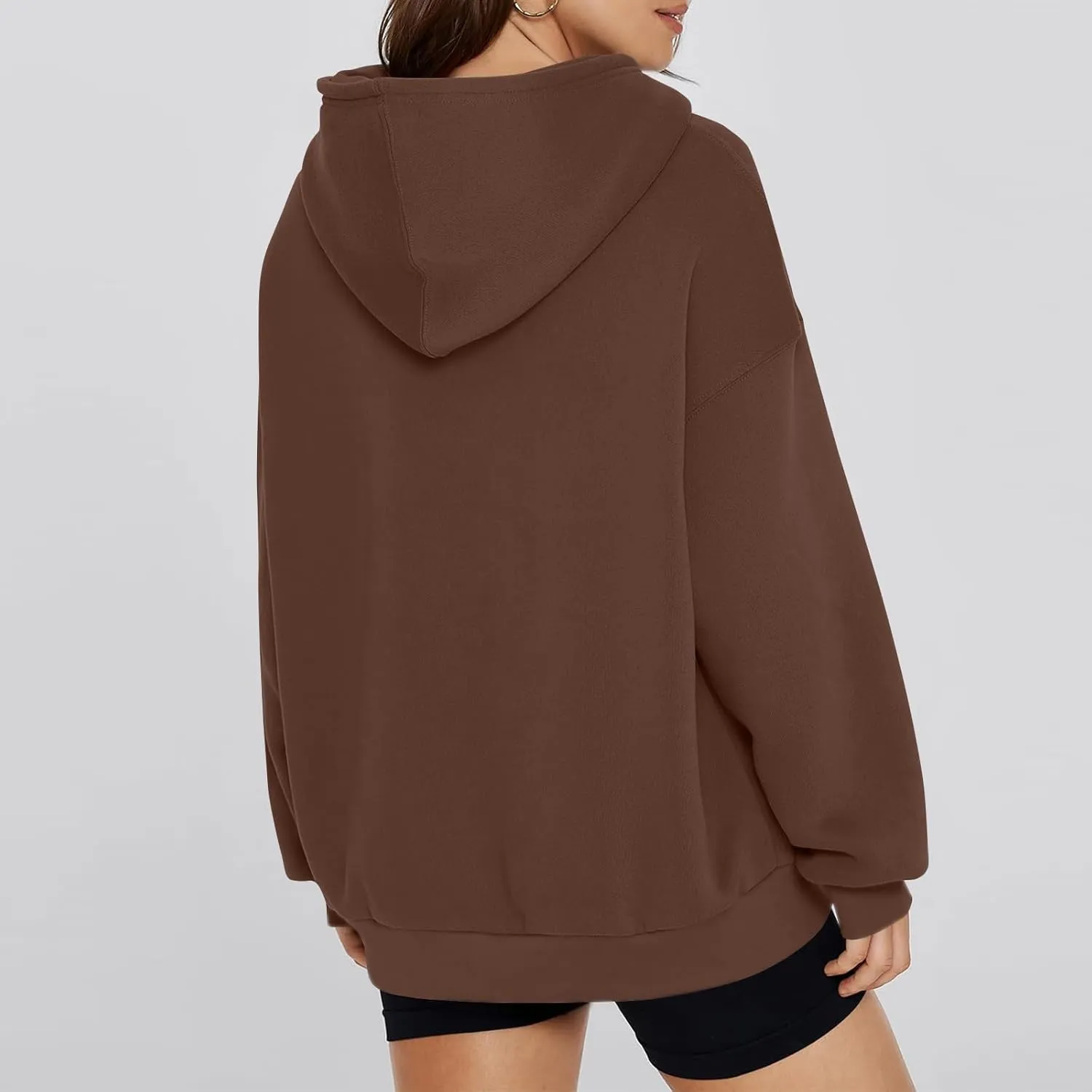 NBXNZWF Women's Oversized Hoodies 2025 Fall Y2K Clothes Long Sleeve Casual Loose Pullover Hooded Sweatshirts with Pocket