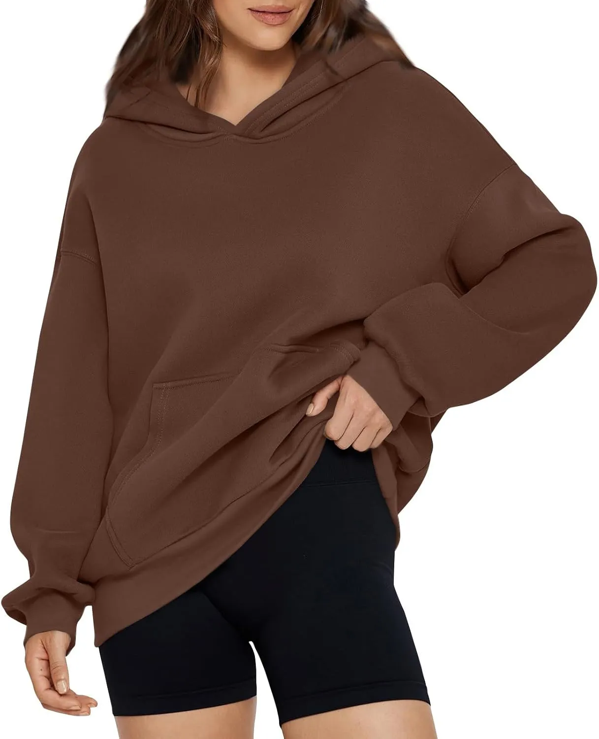 NBXNZWF Women's Oversized Hoodies 2025 Fall Y2K Clothes Long Sleeve Casual Loose Pullover Hooded Sweatshirts with Pocket
