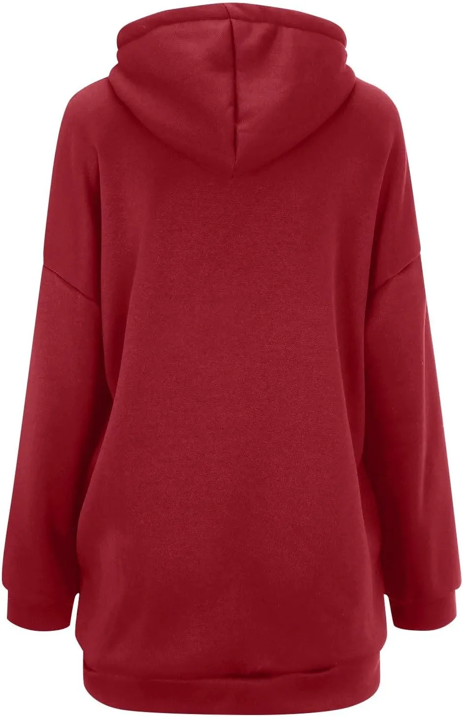 NBXNZWF Womens Zip Up Long Hoodies Lightweight Long Sleeve Tunic Hooded Sweatshirt Casual Fall Oversized Jacket With Pockets