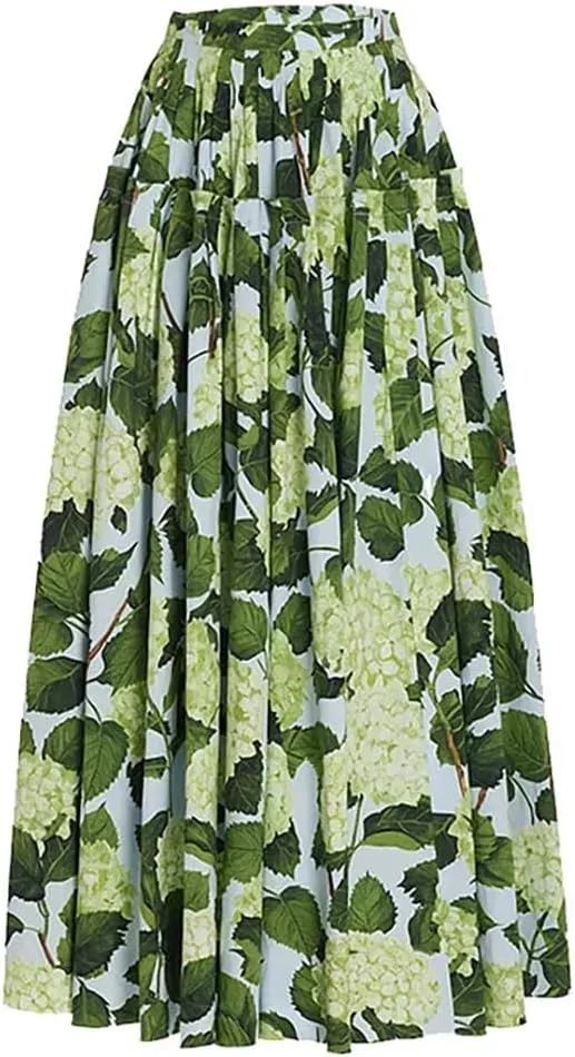 OBEEII Womens One Piece Swimsuit with Cover up Skirt Set Retro Floral Tummy Control Bikini Matching Bathing Suit Beachwear