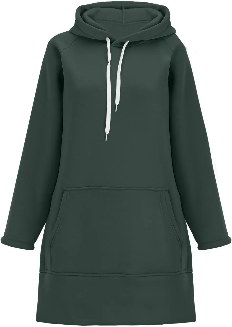 Oversized Hoodie Dress for Women, Pullover Long Sleeve Split Hem Valentines Day Sweatshirts with Pockets