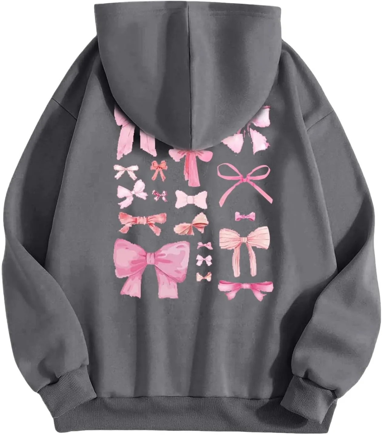 Oversized Hoodies for Women Plus Size Fall Long Sleeve Casual Print Preppy Hoodie Y2k Sweatshirts Teen Girls Clothes