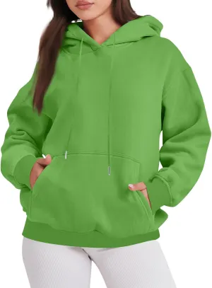 Oversized Hoodies For Women,2024 Fall Trendy Basic Plain Y2K Hoodies Drawstring Pullover Tops Long Sleeve Sweatshirt
