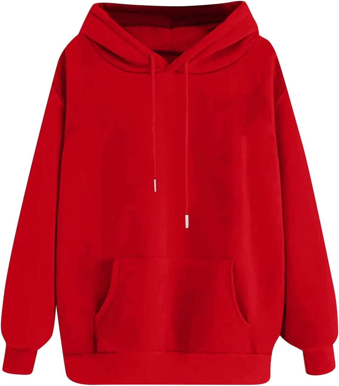 Oversized Hoodies For Women,2024 Fall Trendy Basic Plain Y2K Hoodies Drawstring Pullover Tops Long Sleeve Sweatshirt