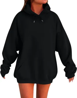 Oversized Hoodies For Women,2024 Fall Trendy Cotton Pullover Sweatshirt Long Sleeve Shirts Y2K Hoodies Basic Tops