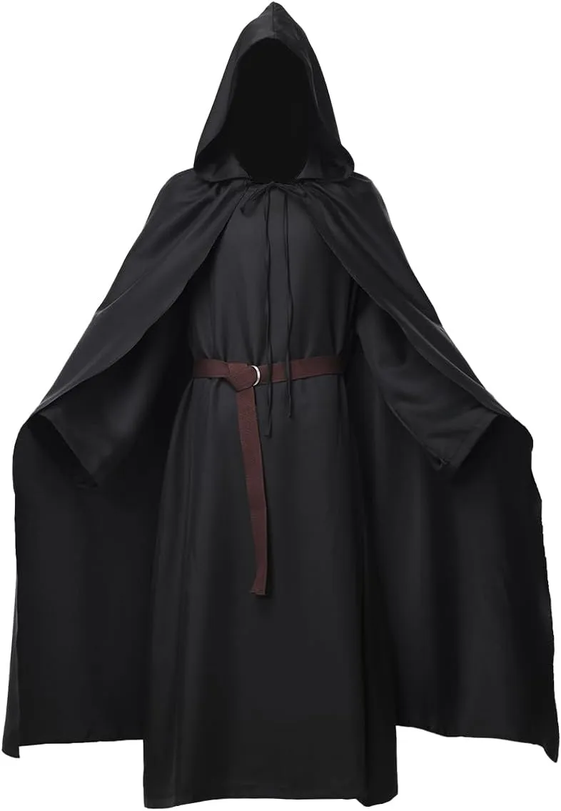 Pagan Tunic Cloak Friar Medieval Cosplay Hood Capes Costumes Knight Costume