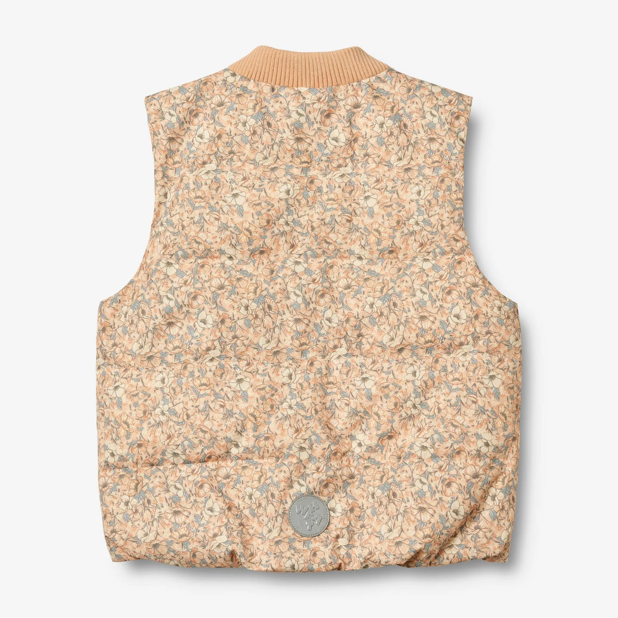 Puffer Waistcoat Andre - pink sand flowers