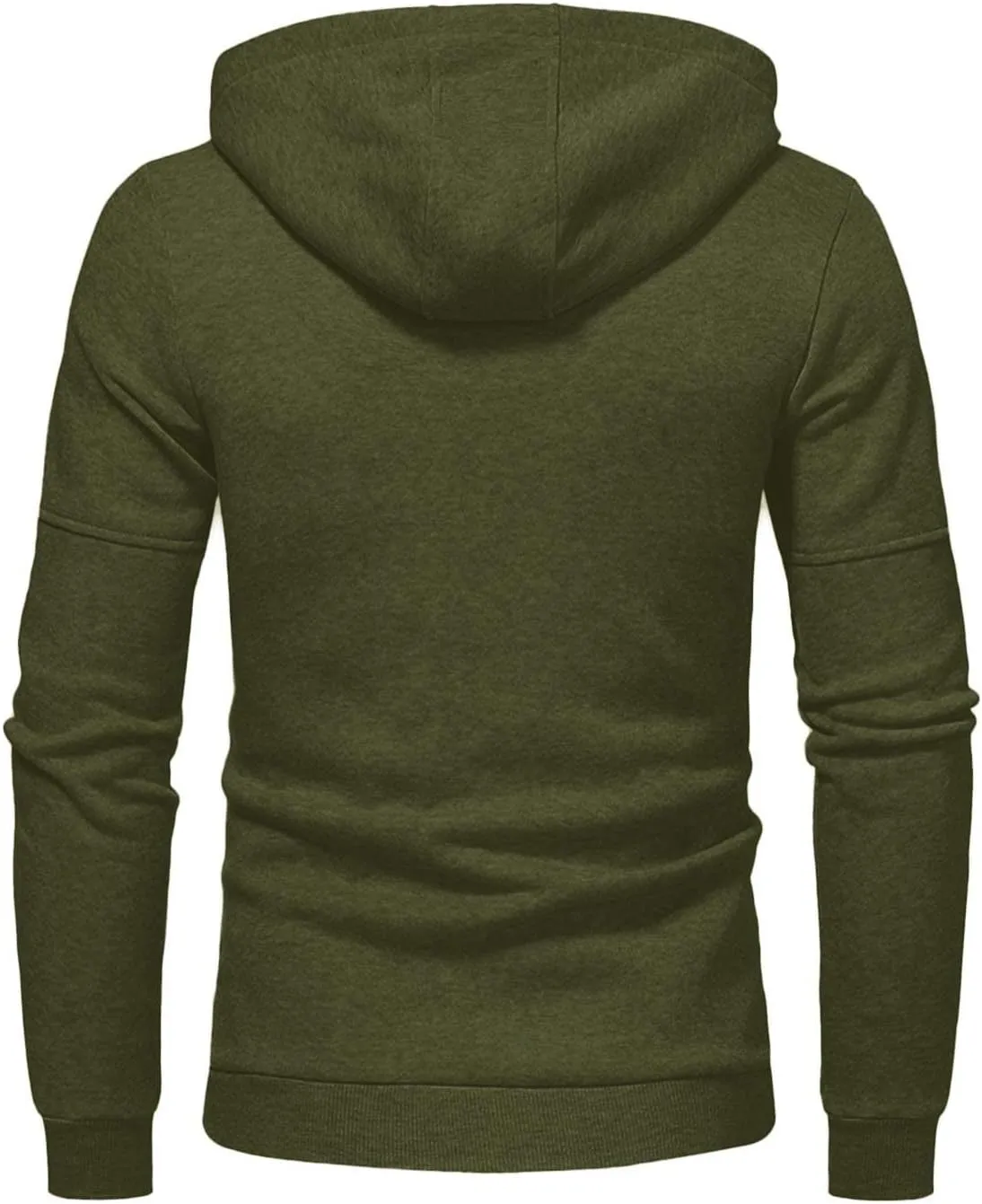 Pullover & Full Zip Mens' Autumn Winter Long Sleeve Zipper Hooded Sweatshirt Men's Hooded Fleece Sweatshirt With