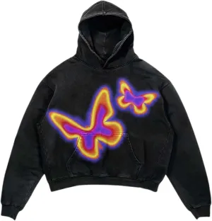 Retro Y2K Hoodie Gothic Casual Alphabet Blast Print Pattern Skull Fashion Hoodie Women Harajuku Clothing