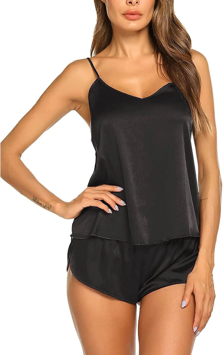 Set Pajamas Shorts Lingerie Sexy Set Nightwear Womens Satin Pajamas Cami Bridal Gown Garment Bag