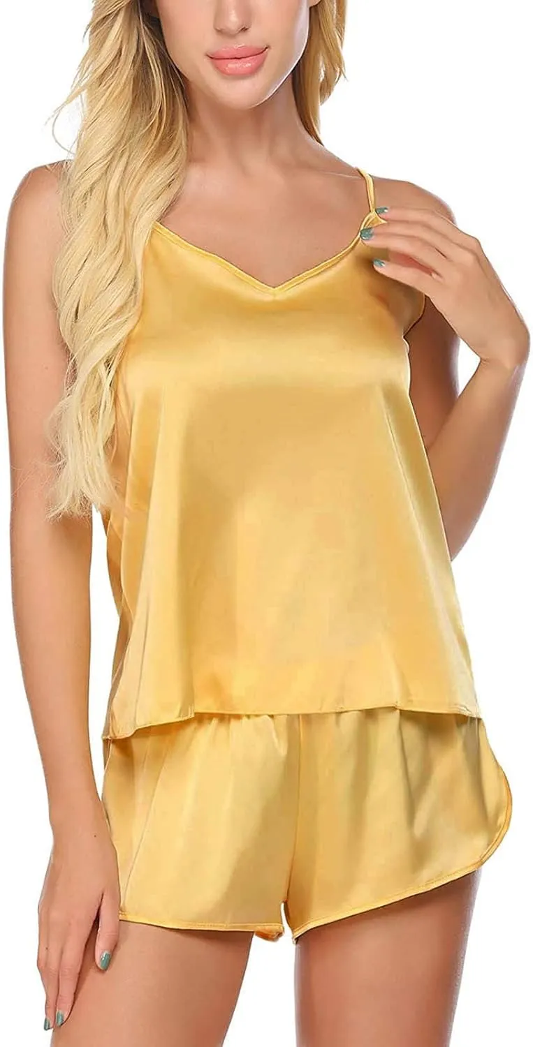 Set Pajamas Shorts Lingerie Sexy Set Nightwear Womens Satin Pajamas Cami Bridal Gown Garment Bag