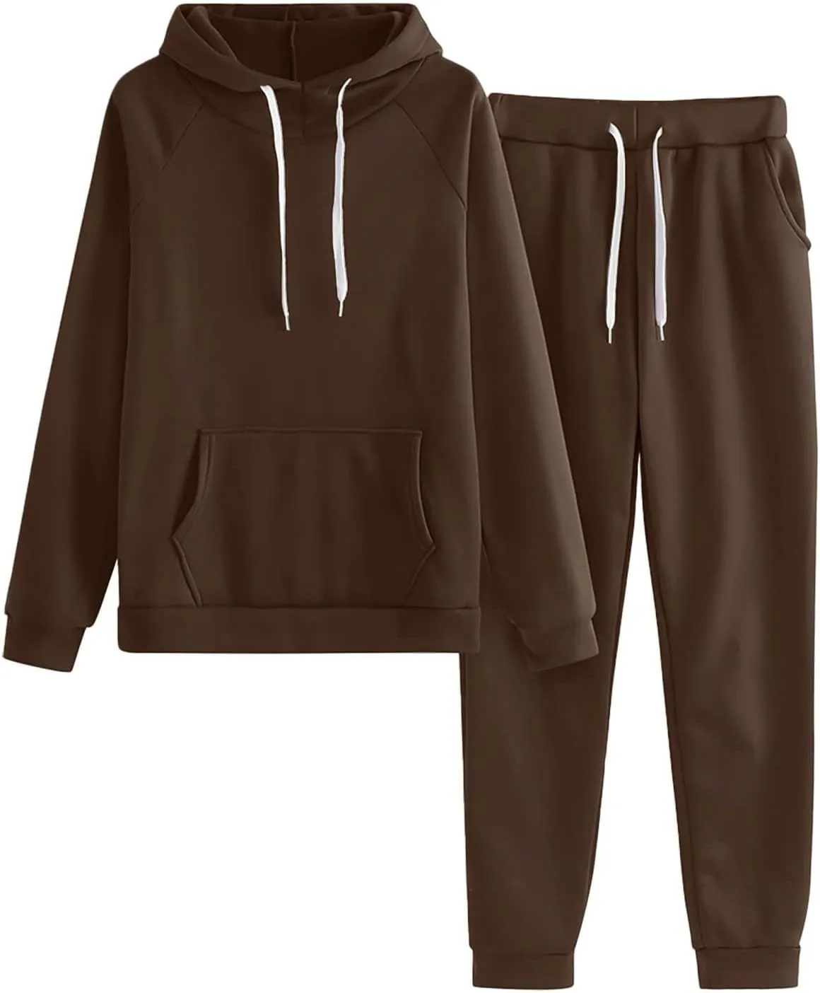 SHAOBGE Womens 2 Piece Outfits Lounge Hoodie Sweatsuit Sets Oversized Sweatshirt Baggy Fall Fashion Sweatpants with Pockets