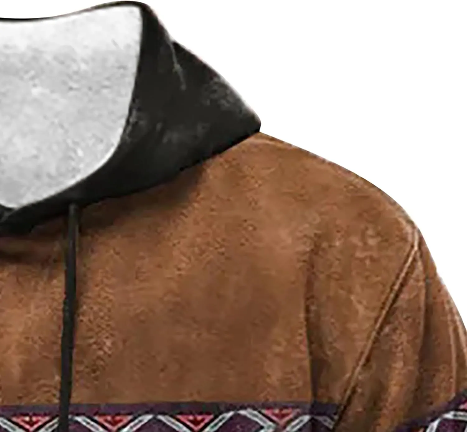 Solid Hoodie Pullover Sweater Mens Autumn And Winter Loose Plus Size Hooded Pullover Sweater Knit Sweatshirt with