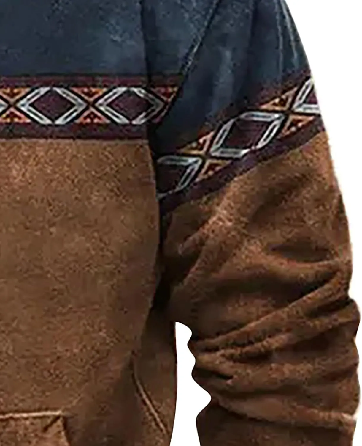 Solid Hoodie Pullover Sweater Mens Autumn And Winter Loose Plus Size Hooded Pullover Sweater Knit Sweatshirt with