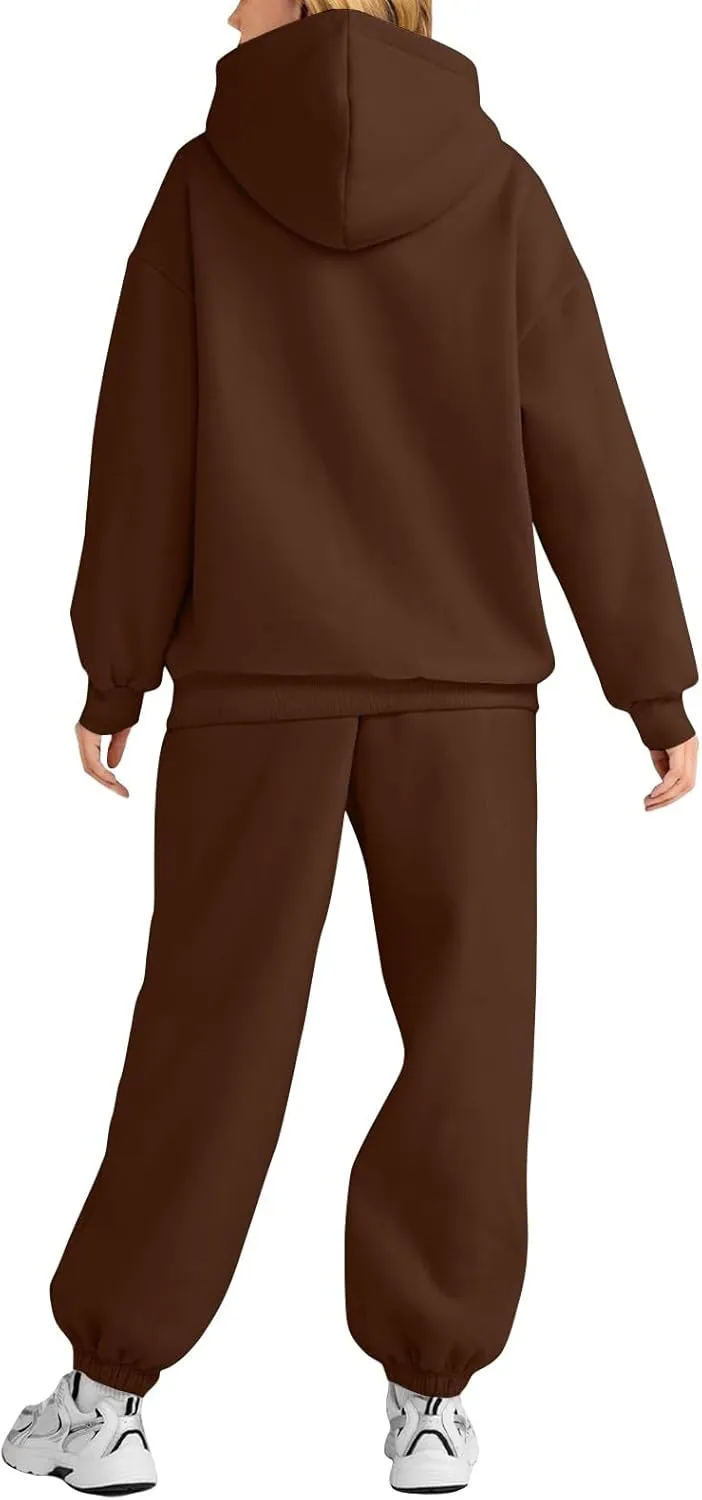 Sweat Suits for Womens 2 Piece Lounge Hoodie Sweatsuit Sets Oversized Sweatshirt Baggy Sweatsuit Casual Y2k Set