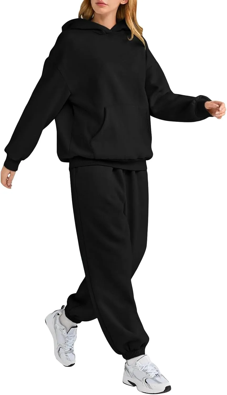 Sweat Suits for Womens 2 Piece Lounge Hoodie Sweatsuit Sets Oversized Sweatshirt Baggy Sweatsuit Casual Y2k Set