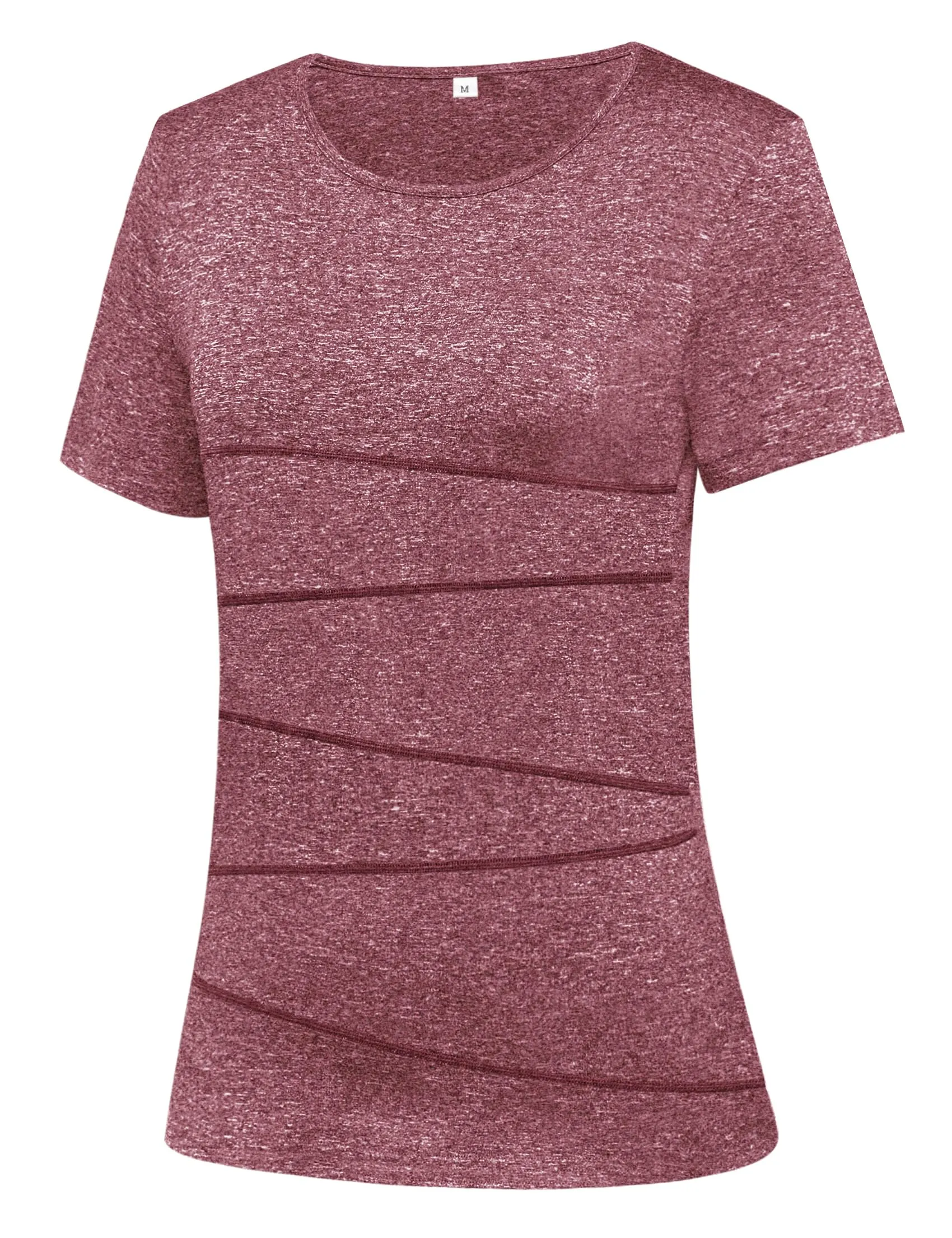 T-SHIRT Sport Femme  Manches Courtes Top de Yoga Casual Respirant