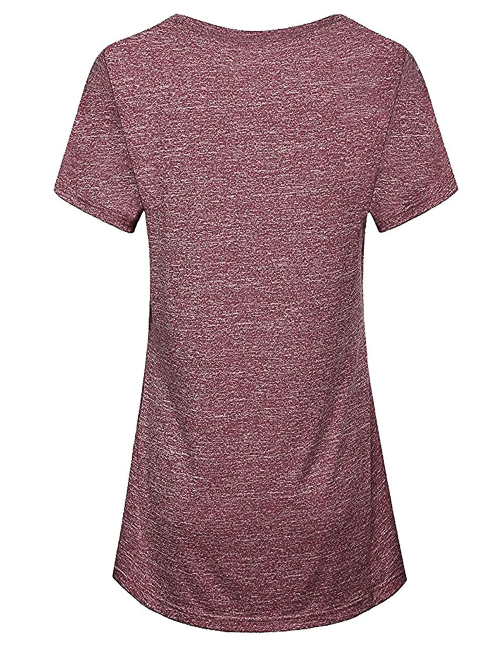 T-SHIRT Sport Femme  Manches Courtes Top de Yoga Casual Respirant