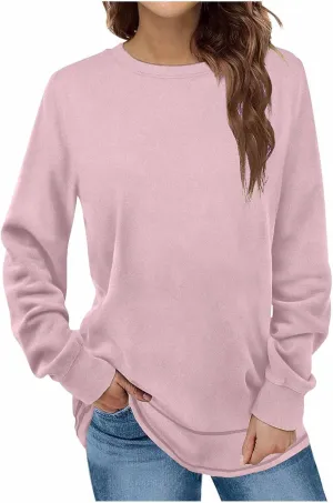TANGNADE Womens Oversized Sweatshirt Casual Crewneck Long Sleeve Pullover Tops Fall Outfits Ladies Winter Clothing
