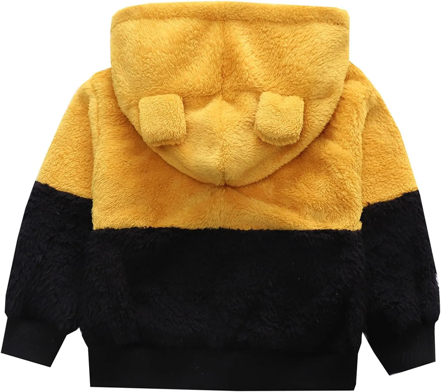 Toddler Boy Girl Sherpa Hoodies Warm Fleece Hooded Pullover Sweatshirt Long Sleeve Outwear Kids Fall Winter Outfit