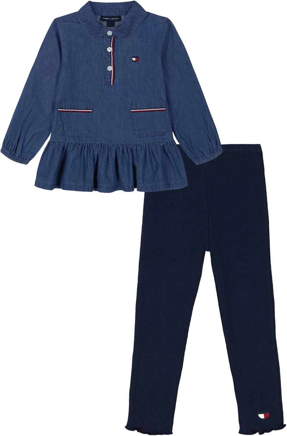 Tommy Hilfiger girls 2pc Tunic Legging Set