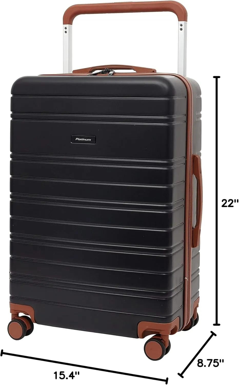 Travelers Club 2PC Navigate Luggage Set, Black, 20" Carry-On
