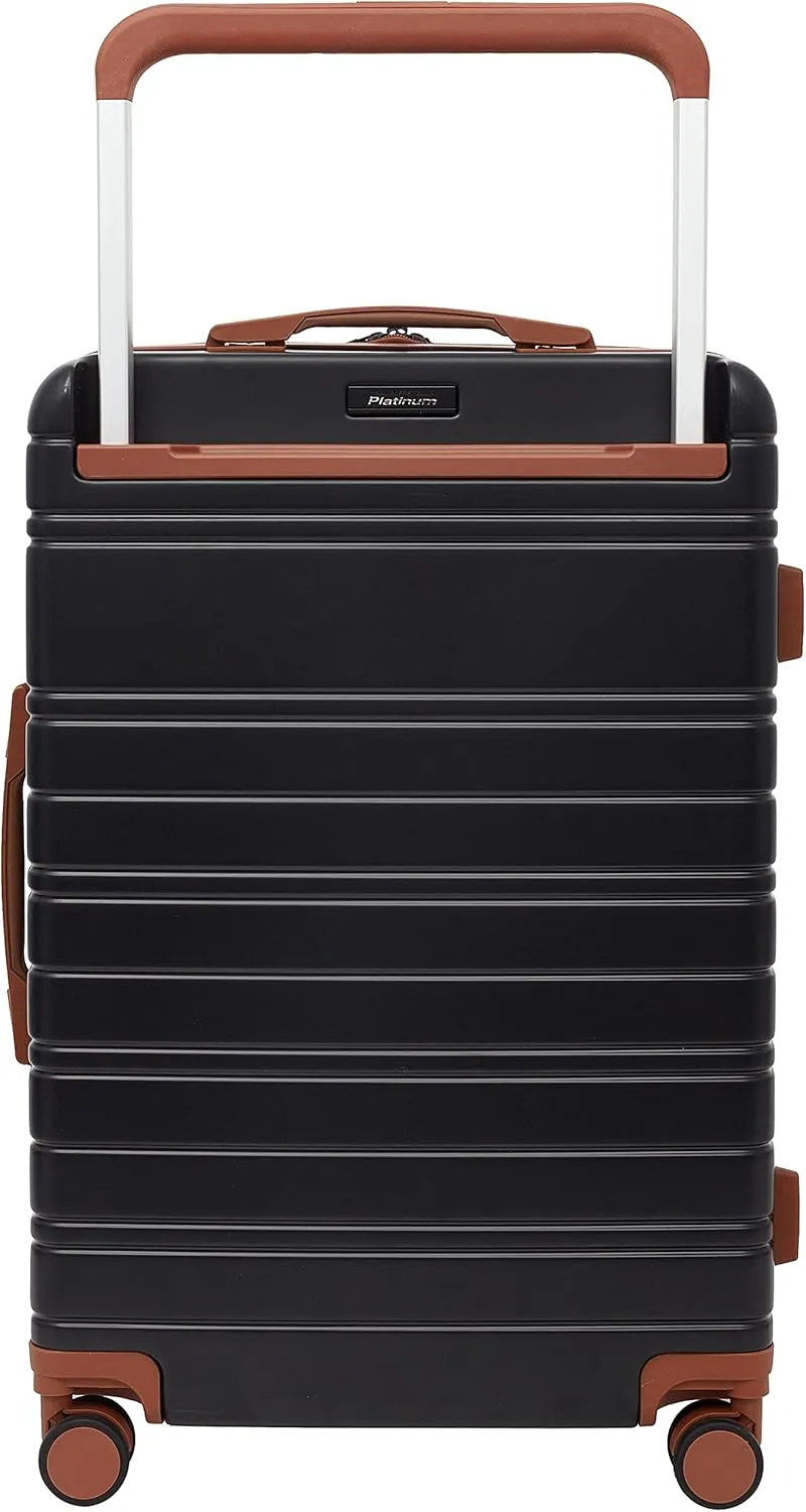 Travelers Club 2PC Navigate Luggage Set, Black, 20" Carry-On