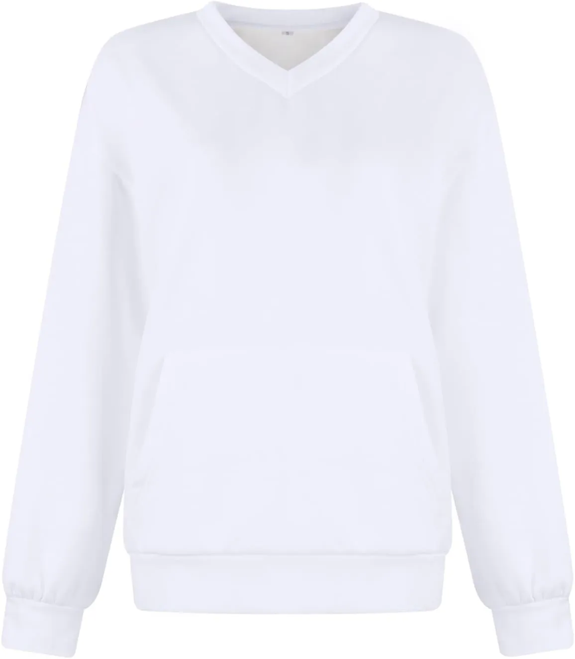V Neck Sweatshirt Women No Hood Pocket Oversized Comfy Hoodie Y2k Soft Plain Fleece Pullover Cute Sweatshirts
