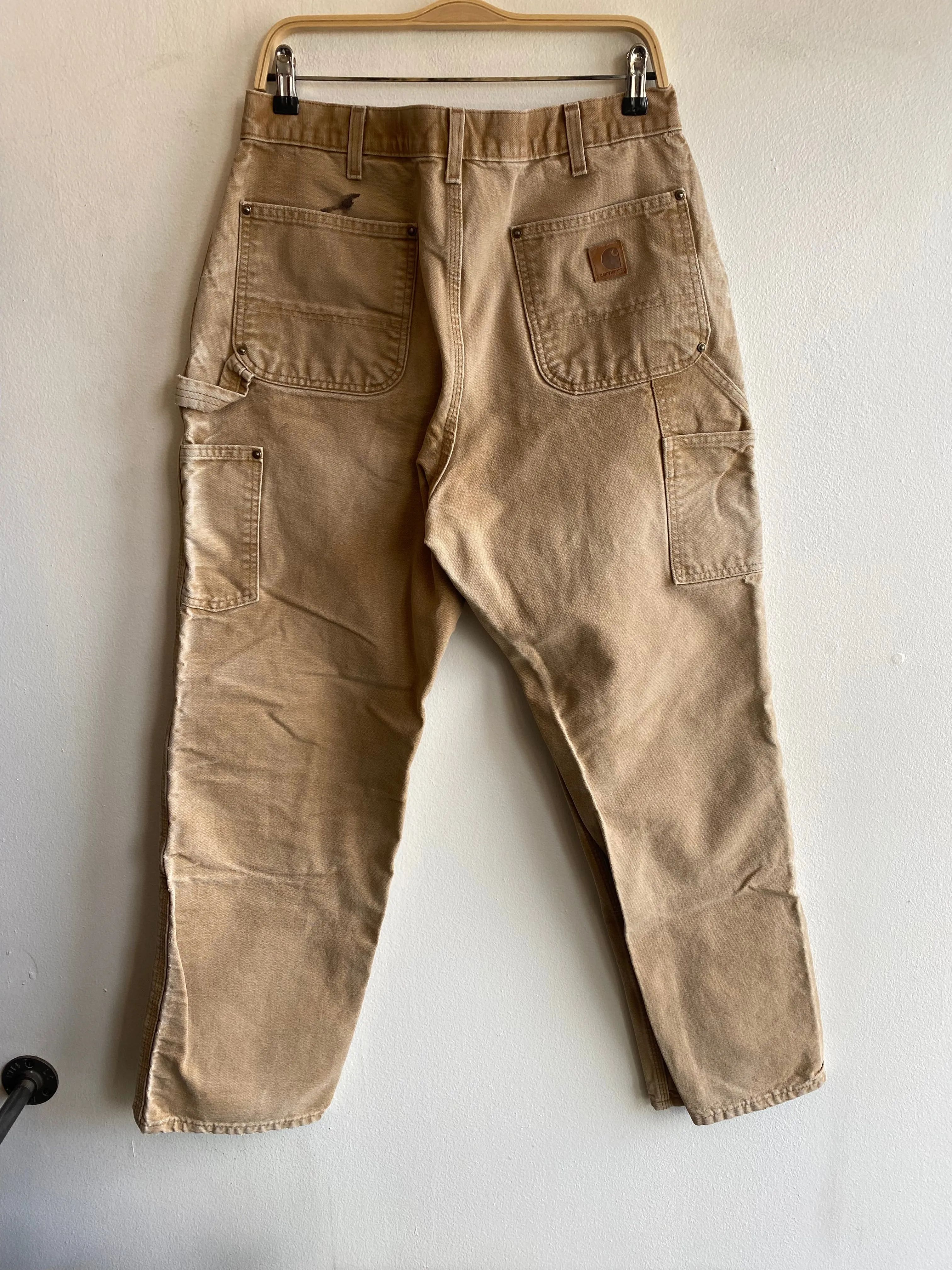 Vintage Y2K Carhartt Double Knee Canvas Work Pants