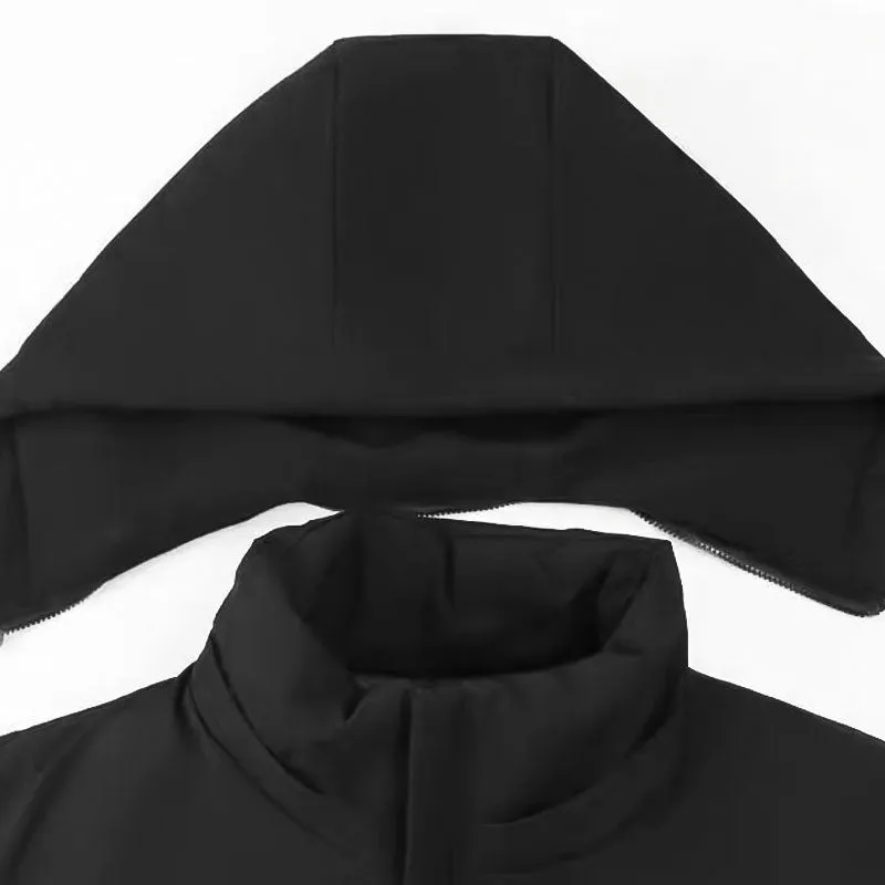 Warm Gift Mens Thermal Thick Hooded Parka Coat