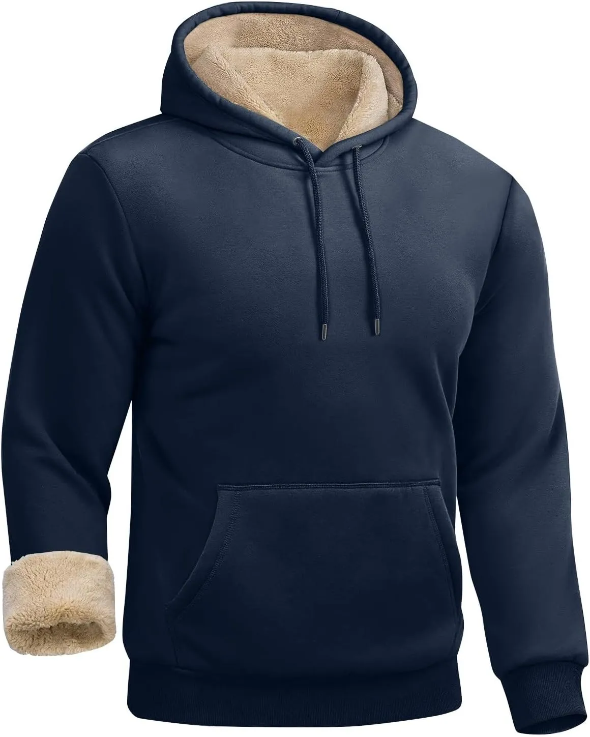 Winter Hoodies For Men Fleece Pullover Men Mens Fleece Lined Sweatshirts Fleece Hoodie Men'S Fleece Crewneck Hoodie