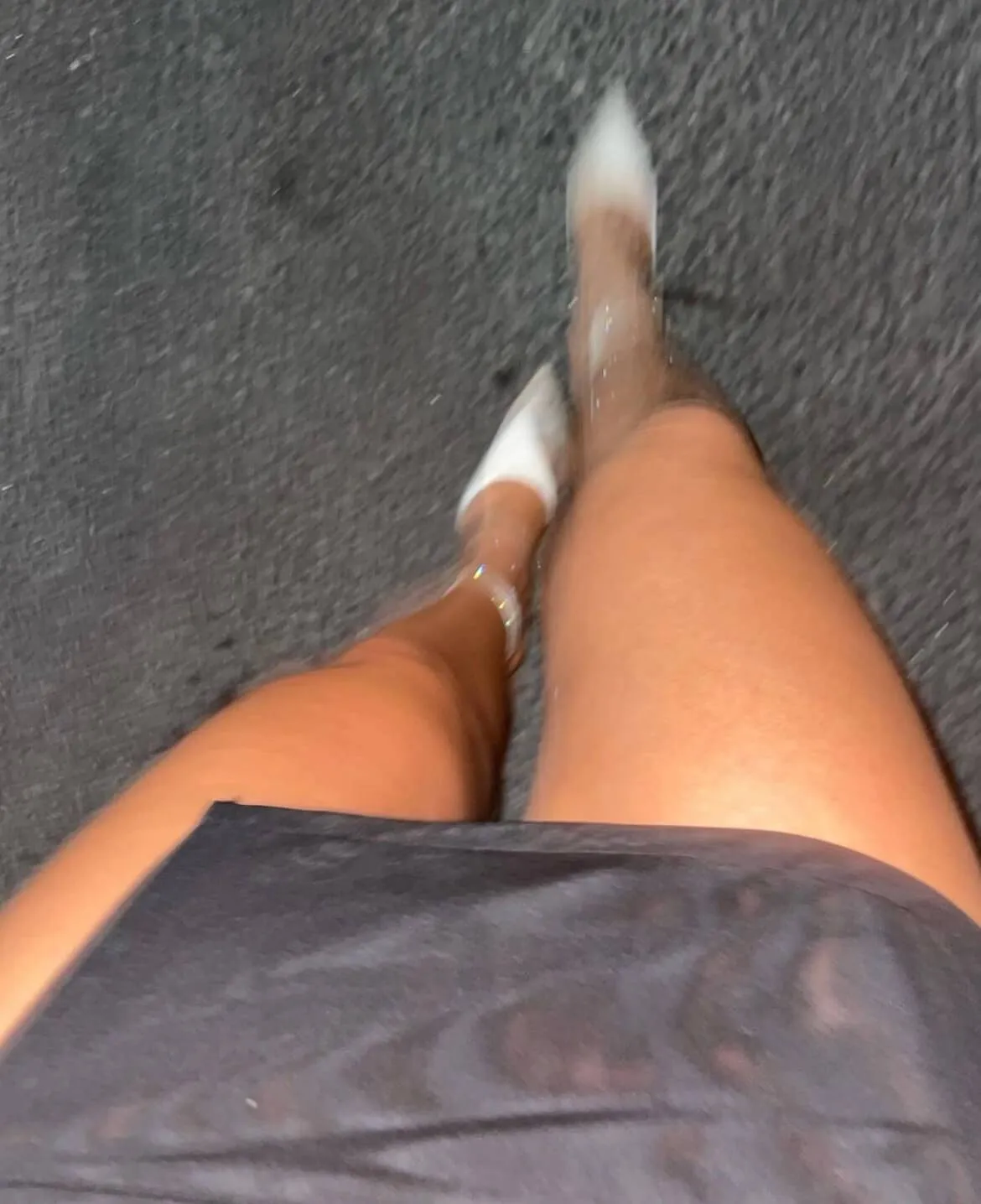 With Harper Lu - Black Mesh Mini Skirt