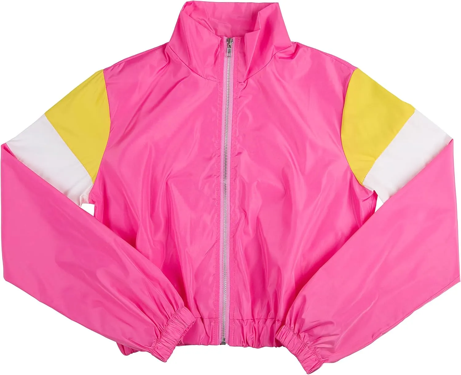 Women Casual Tracksuit 2 Piece Zip Top Jacket and Elastic Waistband Pant Women Windbreaker Tracksuit Sets