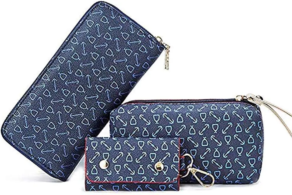 Women Handbag Set 6 Pcs PU Leather Tote Purse Set Multi-purpose Classic Shoulder Bag