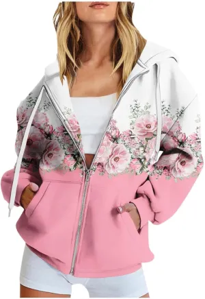 Women Solid Basic Letter Loose Hoodie Women Winter Warm Fashion Long Sleeve Loose Solid Hooded Sweatshirt for Women