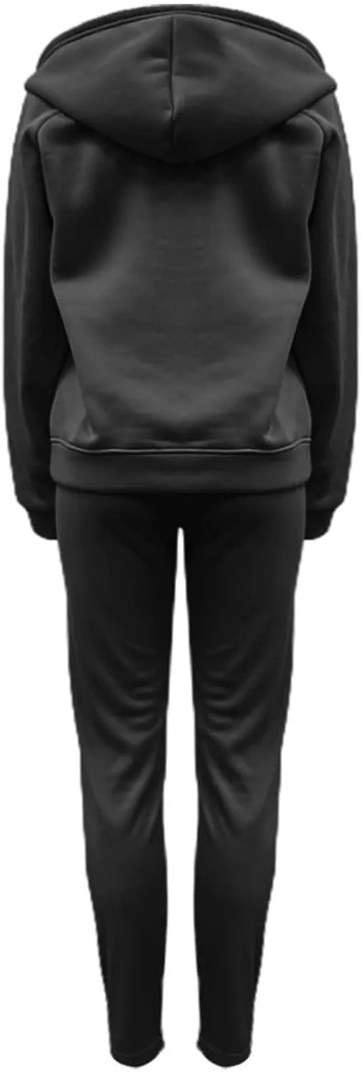 Womens 3 Piece Sports Outfits Lounge Hoodie Sweatsuit Sets Oversized Sweatshirt Baggy Fall Slim Trousers Vest Sweatpants