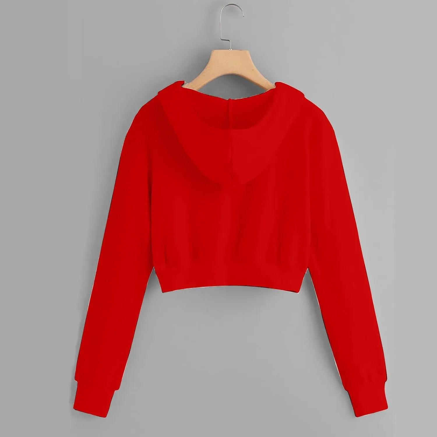 Women's Crop Tops Zip Up Hoodies Teen Girls Fall Jacket Casual Workout Long Sleeve Cropped Sweatshirts Y2K Clothes