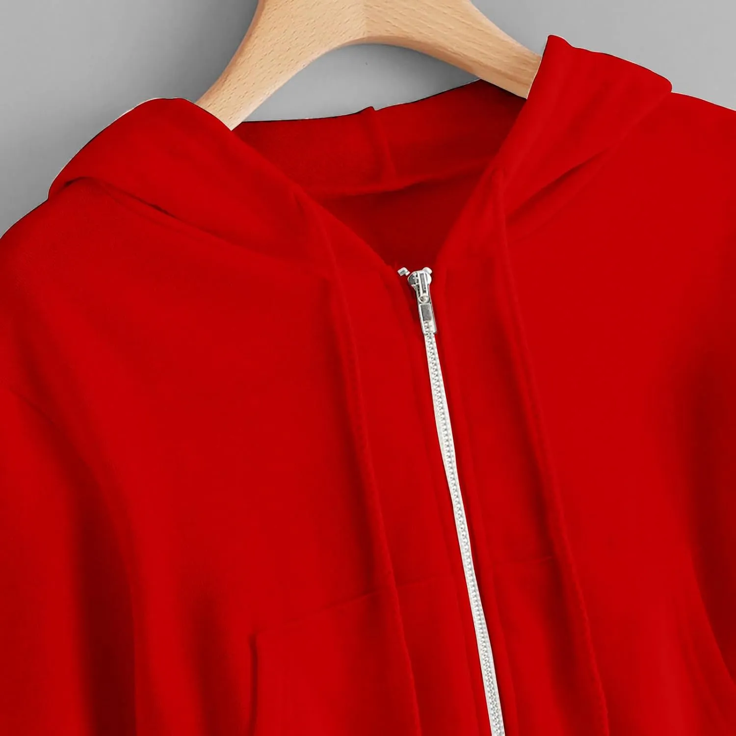 Women's Crop Tops Zip Up Hoodies Teen Girls Fall Jacket Casual Workout Long Sleeve Cropped Sweatshirts Y2K Clothes