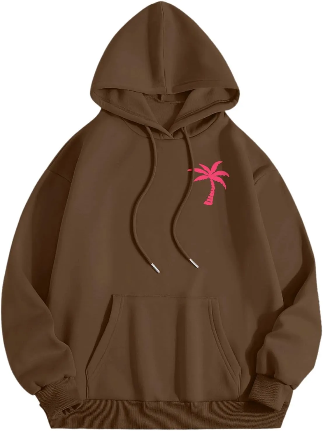 Womens Letter Print Oversized Hoodies Sweatshirts Casual Long Sleeve Pullover Tops with Pocket Fashion Outfits Clothes