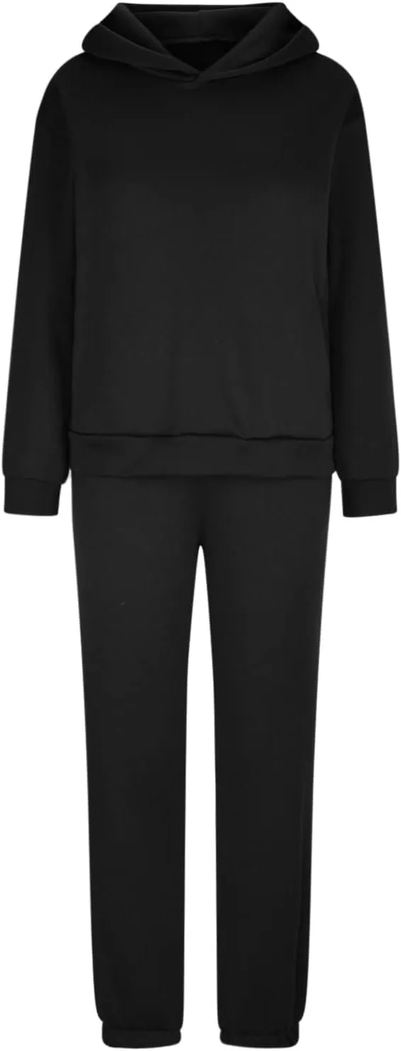 Women's Oversized Hoodie Sweatshirt Matching Jogger Sweatpants Lounge Set Tracksuit Outfits Fall Chunky Lounge Set
