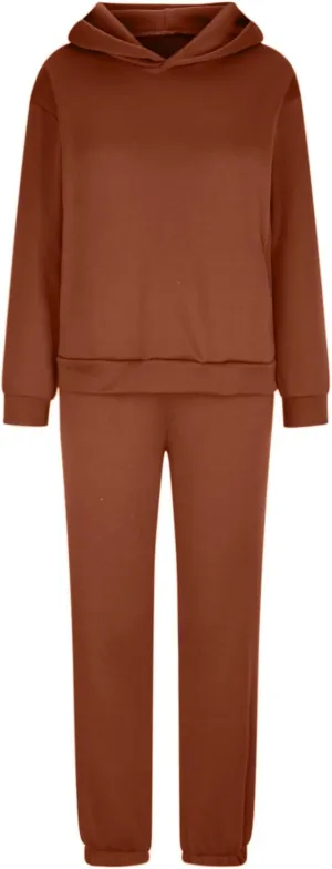 Women's Oversized Hoodie Sweatshirt Matching Jogger Sweatpants Lounge Set Tracksuit Outfits Fall Chunky Lounge Set