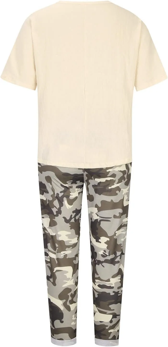 Womens Plus Size 2 Piece Travel Outfits 2024 Loose Cotton Linen Lounge Sets Summer Casual Jogger Sets Pants Suit