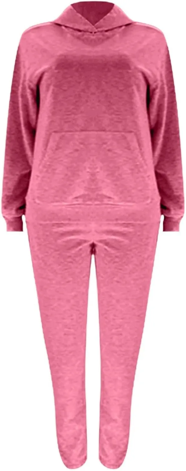 Womens Sweatsuits 2 Piece Set Sweatsuits Pullover Fleece Sweatshirt Jogger Pants Lounge Set Two Piece Jogging Suits
