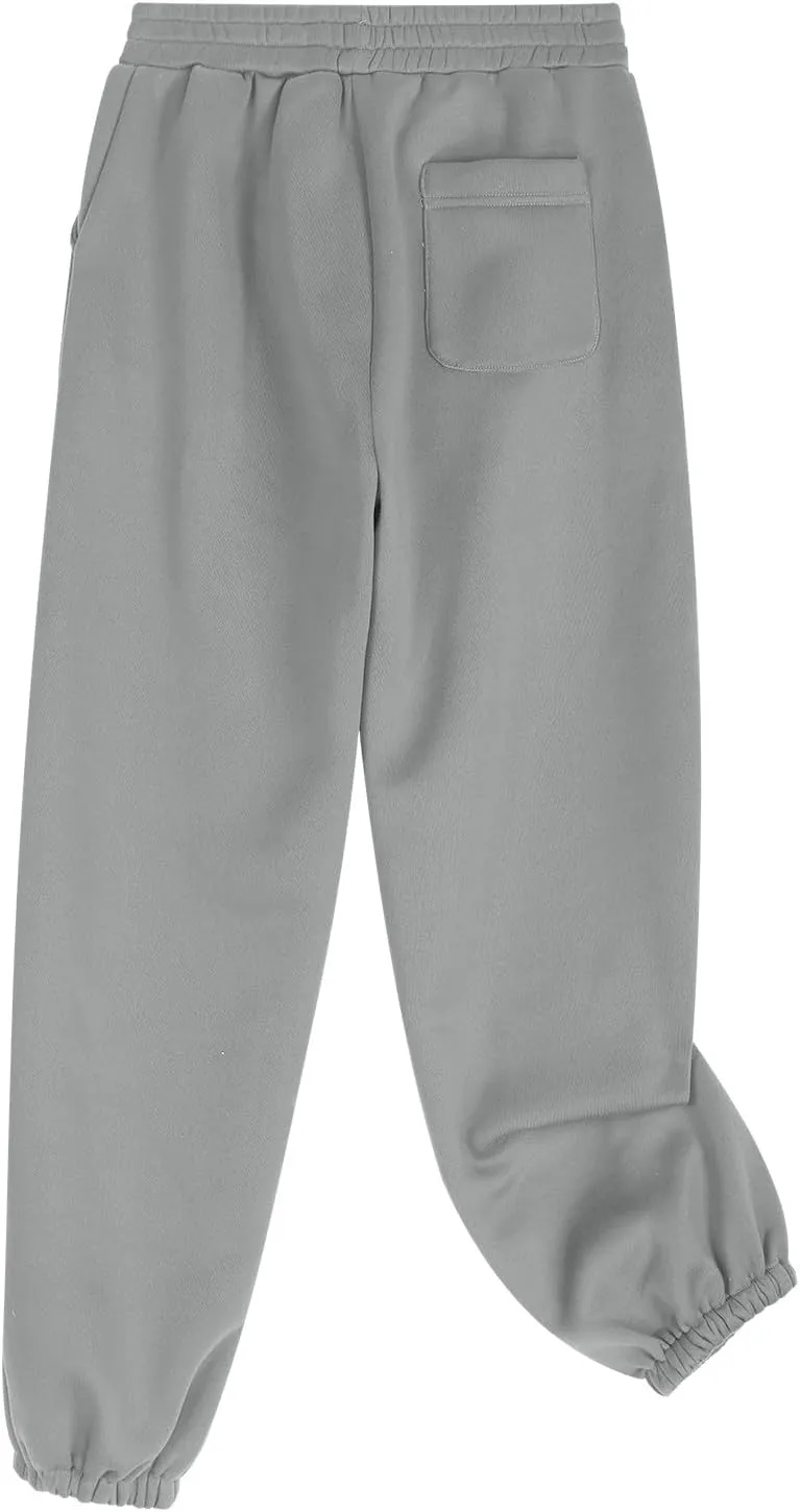 Women's Two Piece Outfits Long Sleeve Crop Sweatshirt and Jogger Pants Lounge Sweatsuit Sets Tracksuit with Pockets